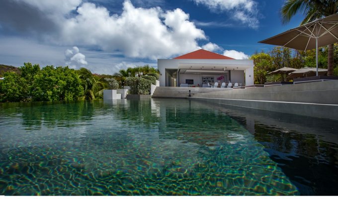 LOCATION SAINT BARTHELEMY - Villa de Luxe Vue Mer sur les hauteurs de Gouverneur avec piscine privée - St Barth - Caraibes -  Antilles Françaises