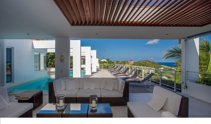 Location Vacances St Barthélémy - Villa de Luxe à St Barth avec piscine privée et vue mer - Camaruche - Caraibes - Antilles Francaises
