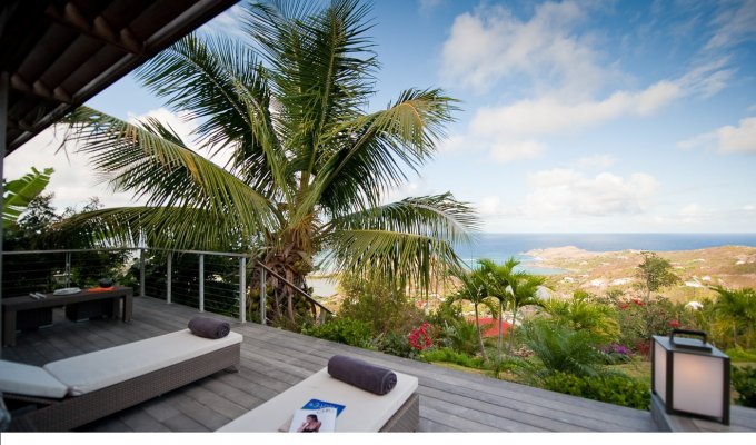 LOCATION SAINT BARTHELEMY - Villa de Luxe Vue Mer sur les collines de Devet avec piscine privée - St Barth - Caraibes -  Antilles Françaises