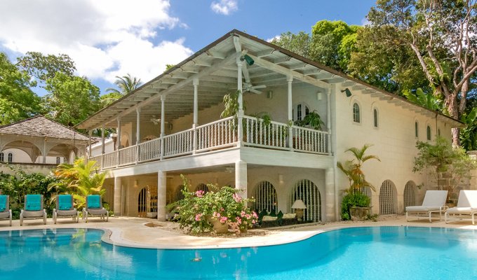 Location villa ile de la Barbade Sandy Lane en front de mer avec piscine - Caraibes