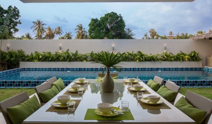Villa de luxe sur la plage, location de vacances de prestige avec piscine et personnel, Koh Samui, Thailande