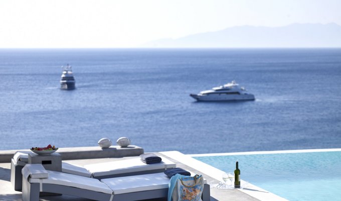 Grece Location Villa Mykonos avec piscine privée à 200 m de la plage