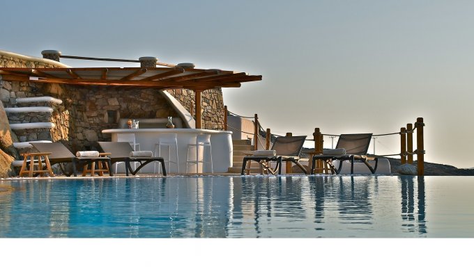 Grece Location Villa Mykonos avec piscine et à 500m de la plage