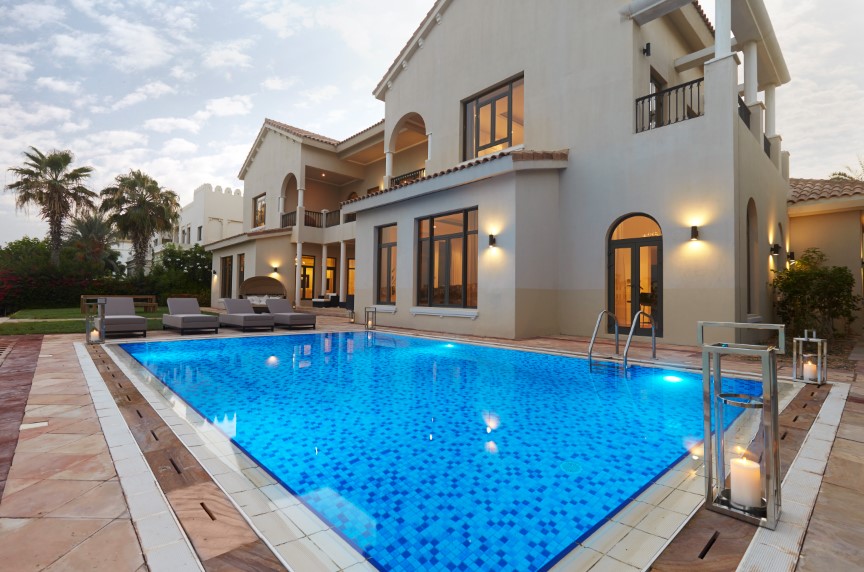 Location Villa de luxe Dubai - Villa au Palm Piscine privée, vue[....]