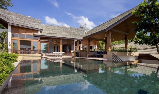 Thailande Location Villa à Koh Samui en bord de mer avec piscine privée et Personnel