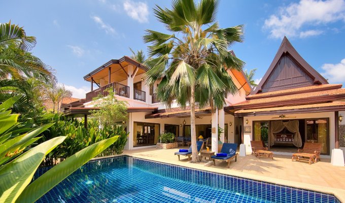 Thailande Location Villa Koh Samui en bord de mer avec piscine privée et Personnel