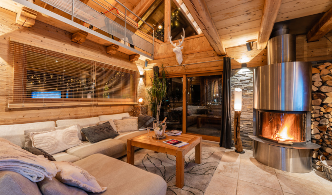 Location Chalet Luxe Serre Chevalier pied des pistes spa sauna services conciergerie