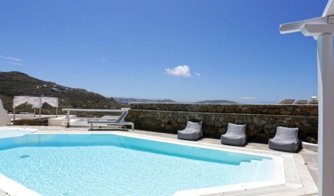 Grece Mykonos Location Villa de luxe avec vue mer et piscine privée
