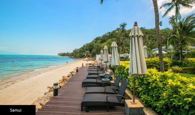 Thailande Location Villa Koh Samui SHA Plus+ à 1min de la plage avec piscine privée et Personnel