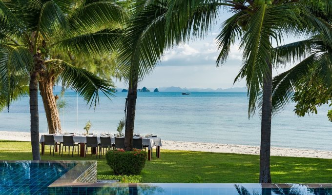 Thailande Location Villa Koh Samui SHA Plus+ en front de mer avec piscine privée et Personnel