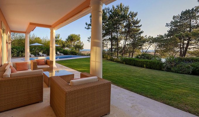 Location Villa Luxe Portugal Quinta do Lago avec piscine chauffée avec vue sur la plage et le golf de Sao Lourenco, Algarve