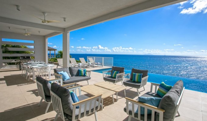 ST MAARTEN  location villa de luxe vue mer Indigo Bay Caraïbes