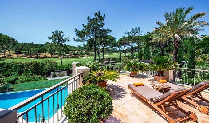 Location Villa Luxe Quinta do Lago avec piscine chauffée et vue sur le parcours de Golf, Algarve