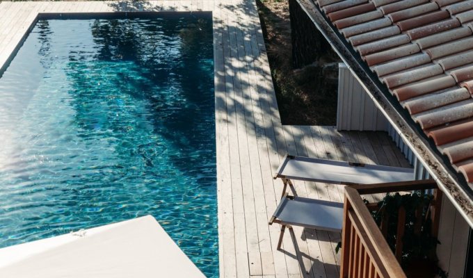 location villa luxe Cap Ferret Bassin d'Arcachon piscine
