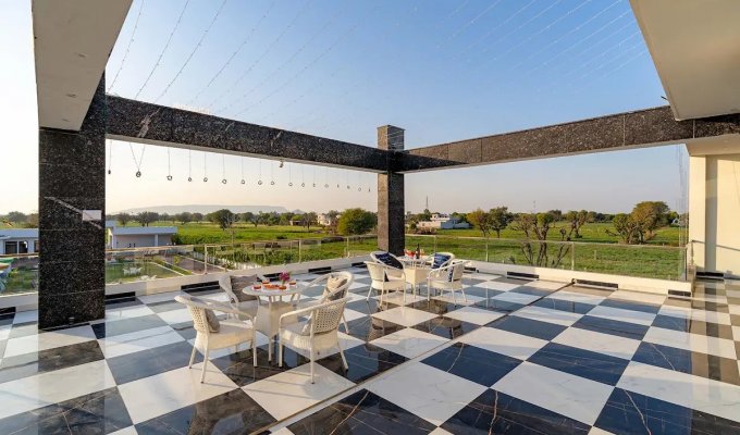 Location villa Jaipur Rajasthan avec piscine privée, chef et petit-déjeuner  