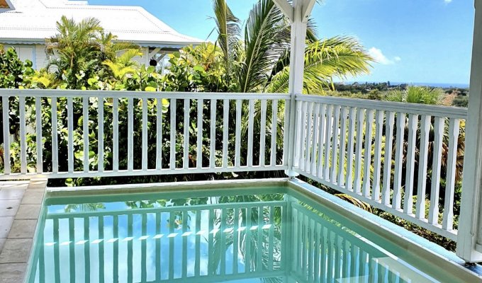 Location villa Guadeloupe Marie Galante avec piscine privée vue sur mer
