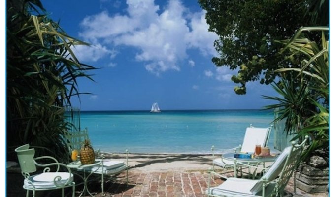 Location villa ile de la Barbade sur la plage piscine privée et jardin tropical - St Peter - Caraibes