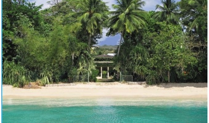 Location villa ile de la Barbade sur la plage piscine privée et jardin tropical - St Peter - Caraibes