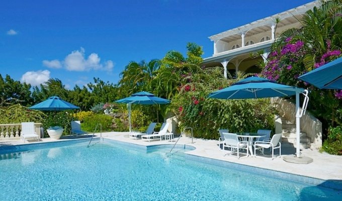 Location ile de la Barbade villa de luxe sur un golf avec piscine - St James - Caraibes -