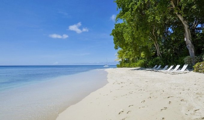 Location saisonniere villa de luxe ile de la Barbade sur la plage piscine 
