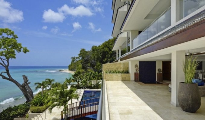 Location luxueux appartement ile de la Barbade front de mer Prospect Beach St James