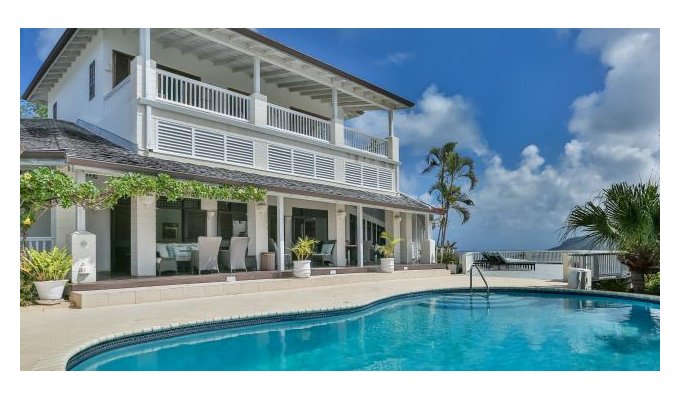 Location villa à Sainte Lucie avec piscine et magnifique vue mer Cap Estate 
