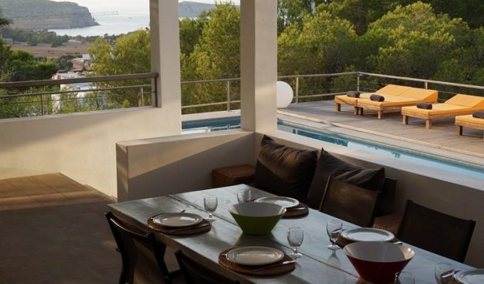 Location Villa de Luxe Ibiza Piscine Privée Pieds Dans l'Eau Cala Conta Iles Baléares Espagne