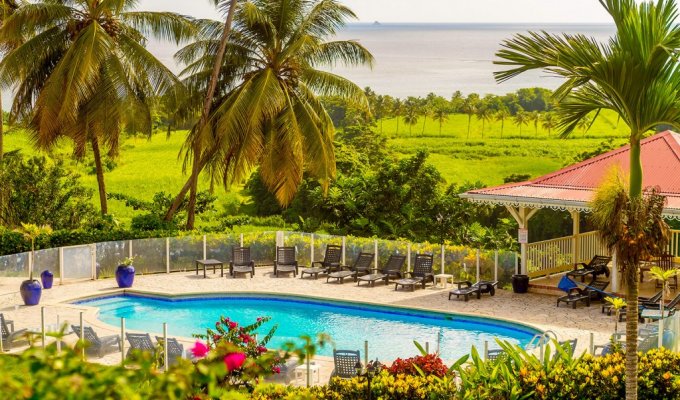 Location Chambres Martinique Trinité dns un manoir avec piscine