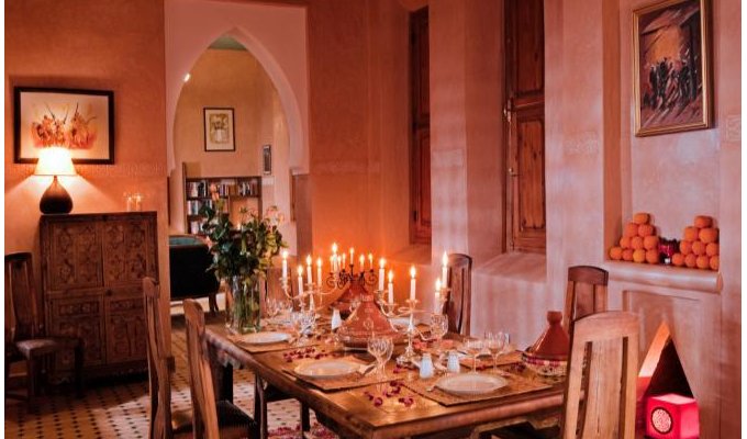 Salle à manger Villa de luxe à Marrakech 
