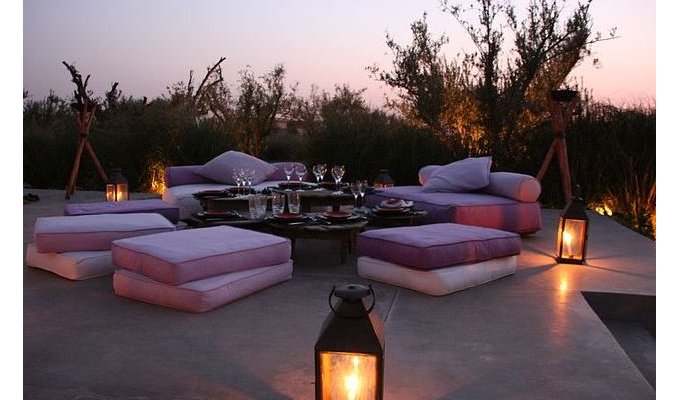 Salon Villa à Marrakech avec piscine