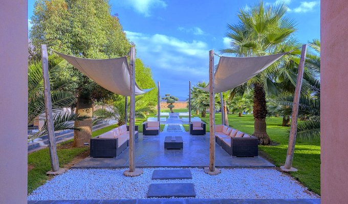 Jardin  Villa de luxe à Marrakech 