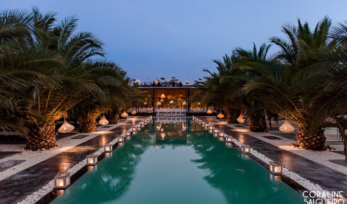 Jardin  Villa de luxe à Marrakech 
