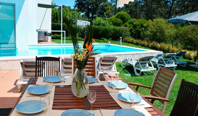 Location Villa Portugal Aroeira avec piscine privée chauffée sur le parcours de Golf et près de la plage, Cote Lisbonne