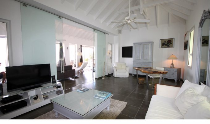 SAINT BARTHELEMY Location Villa à Gustavia Vue mer  -Petite Saline - Caraibes - Antilles Françaises 