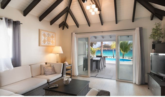 Location Vacances St Barthélémy - Villa sur la plage de Flamands à St Barth - Caraibes - Antilles Francaises