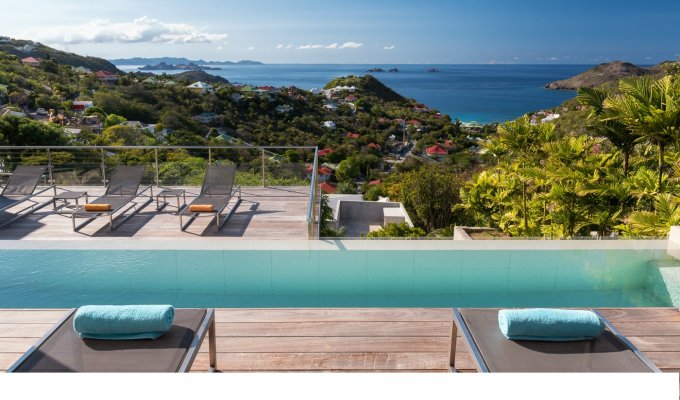 Location Vacances St Barthélémy - Villa de Luxe avec piscine privée et vue mer à St Barth - Flamands - Caraibes - Antilles Francaises