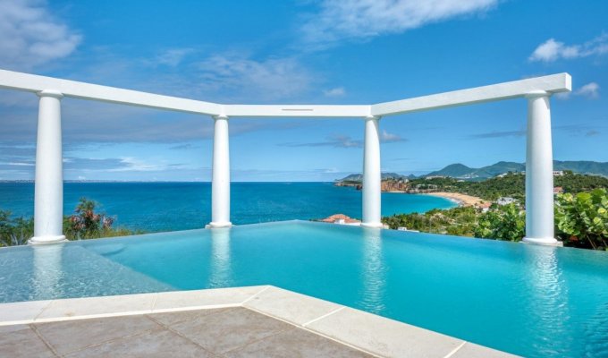 Location Villa de Luxe Vue Mer avec piscine privée - Saint Martin - Terres Basses - Baie Rouge - Caraibes - Antilles Françaises