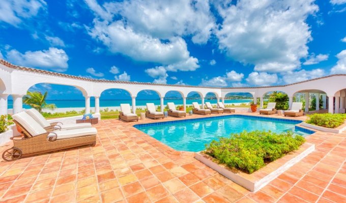 Location Villa de Luxe sur la plage avec piscine privée - Saint Martin - Terres Basses - Baie Rouge Beach - Caraibes - Antilles Françaises