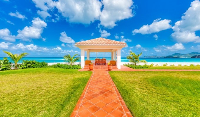 Location Villa de Luxe sur la plage avec piscine privée - Saint Martin - Terres Basses - Baie Rouge Beach - Caraibes - Antilles Françaises
