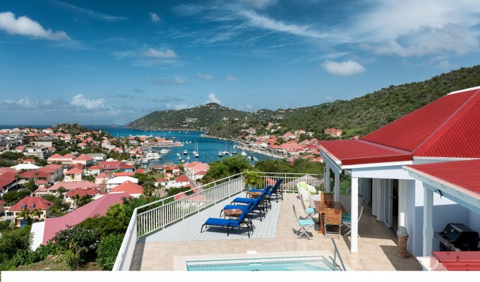 LOCATION SAINT BARTHELEMY - Villa de Luxe avec piscine privée et Vue Mer à st Barth - Lurin - Caraibes - Antilles Françaises