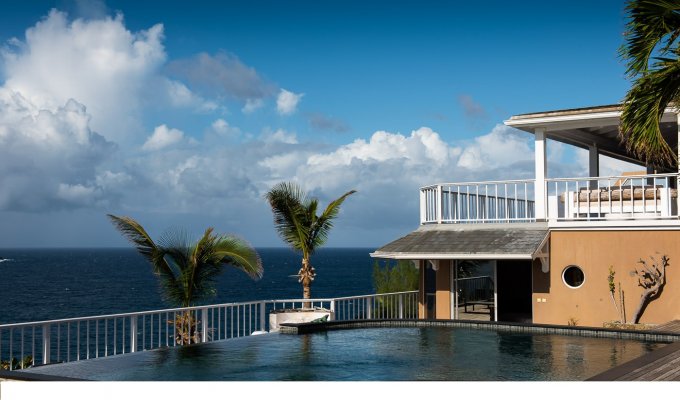 Location Villa de Luxe à St Barth avec piscine privée et Vue Mer sur les hauteurs de Pointe Milou - Caraibes - Antilles Françaises