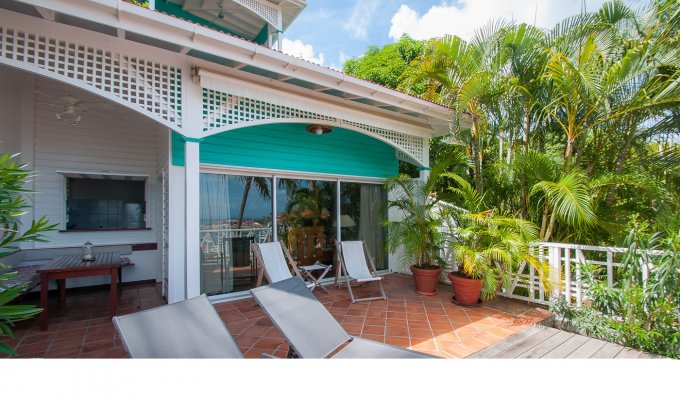 Location Vacances St Barthélémy - Appartement de Charme à St Barth surplombant le port de Gustavia - Caraibes - Antilles Françaises