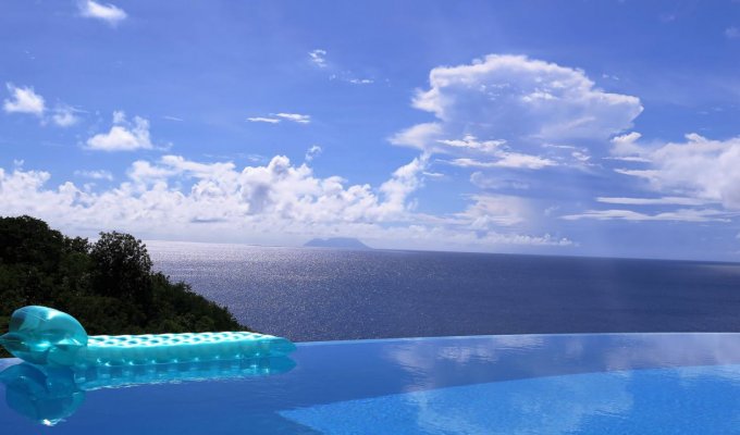 LOCATION SAINT BARTHELEMY - Villa de Charme Vue Mer avec piscine privée sur les hauteurs de Lurin à st Barth - Caraibes -  Antilles Francaises