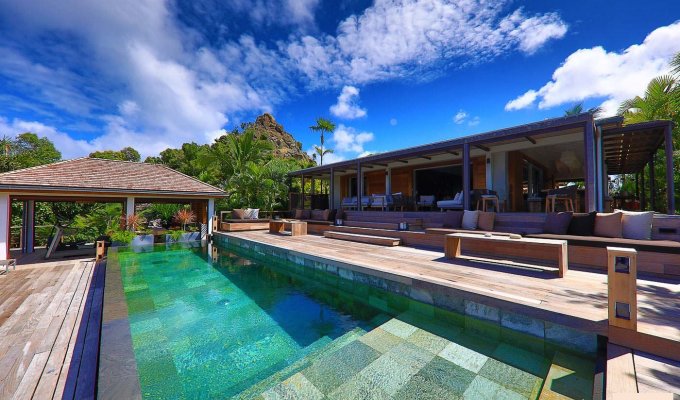 Location Villa de Luxe à St Barth avec piscine privée et vue mer - Anse des Cayes - Caraibes - Antilles Francaises