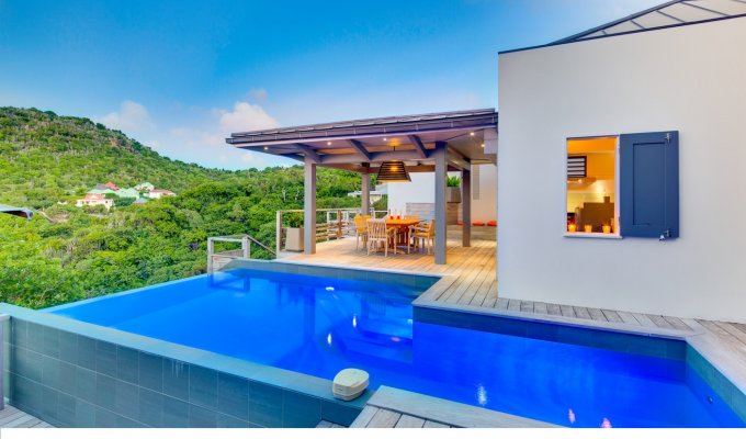 Location Villa de Luxe à St Barth avec piscine privée et vue mer - Flamands - Caraibes - Antilles Francaises