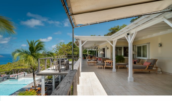 Location Villa de Luxe à St Barth avec piscine privée et vue mer - Petite Saline - Caraibes - Antilles Françaises