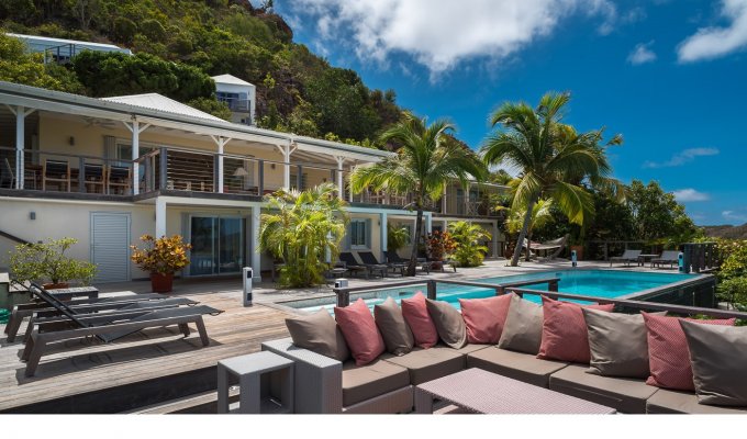 Location Villa de Luxe à St Barth avec piscine privée et vue mer - Petite Saline - Caraibes - Antilles Françaises