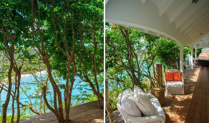 Location Villa de Luxe à St Barth avec piscine privée et vue imprenable sur la plage de St Jean et l’Eden Rock - Caraibes - Antilles Françaises
