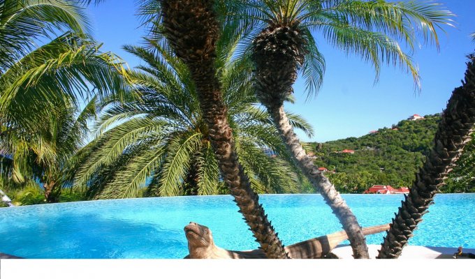 Location Villa de Luxe à St Barth avec piscine privée et Vue Mer sur les hauteurs de St Jean - Caraibes - Antilles Françaises