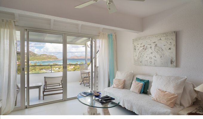 Location Appartement à St Barth Vue Mer sur les hauteurs de St Jean - Caraibes - Antilles Françaises